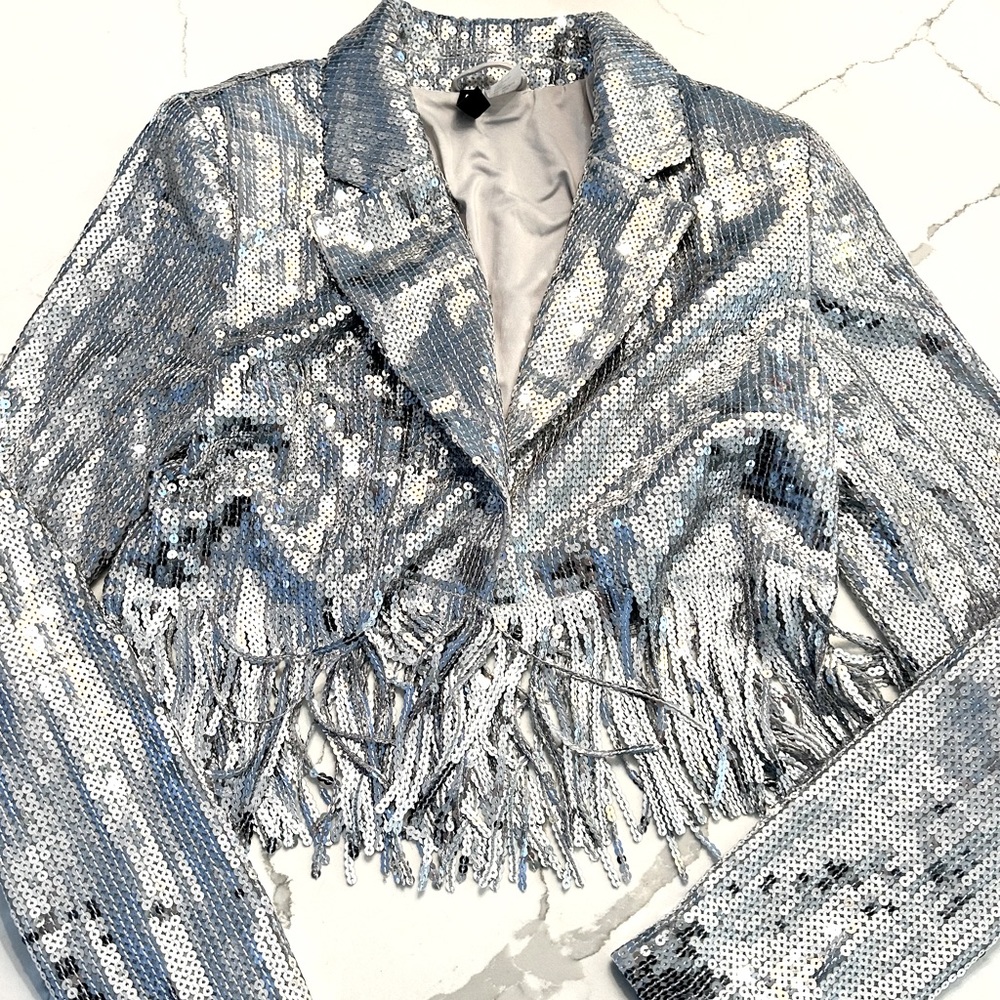 H&M Sequin Blazer XS